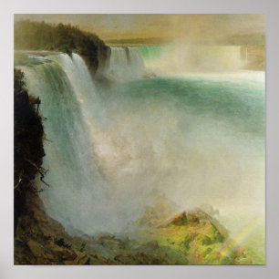 Friedrich-Kirchen-Landschaftsmalerei Poster