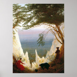 Friedrich - Kreidefelsen auf Rügen Poster