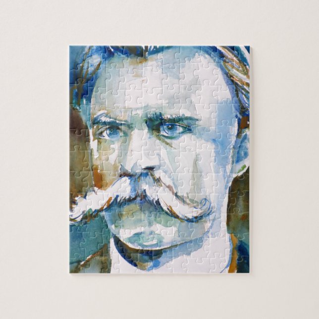 Friedrich nietzsche - Aquarellportrait (Vertikal)