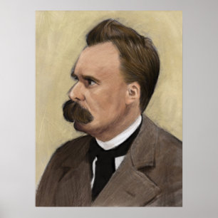 Friedrich Nietzsche, deutsches Philosophen-Plakat Poster