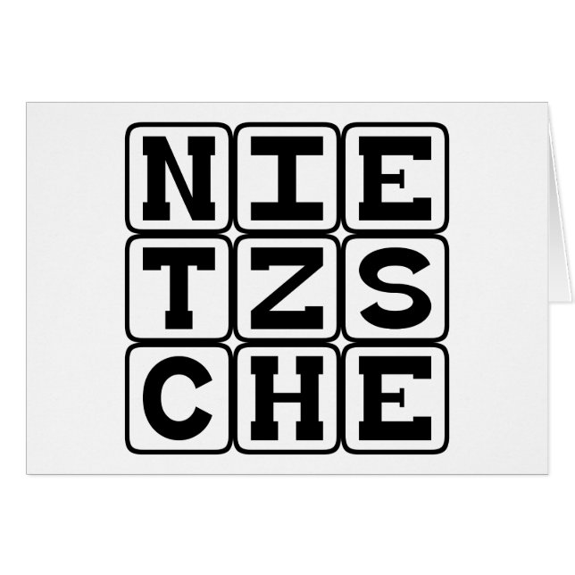 Friedrich Nietzsche, Philosophe (Devant horizontal)