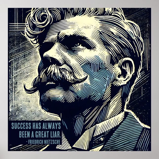 Friedrich Nietzsche Poster (Vorne)