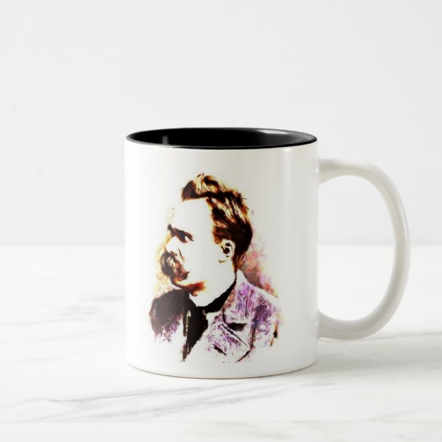 Friedrich Nietzsche Zweifarbige Tasse (Rechts)