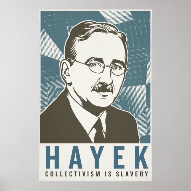 Friedrich von Hayek Impression Vintage (Devant)