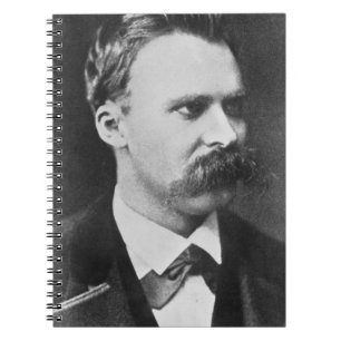 Friedrich Wilhelm Nietzsche (1844-1900) 1873 (b/w Notizblock