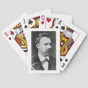 Friedrich Wilhelm Nietzsche (1844-1900) 1873 (s/w Spielkarten