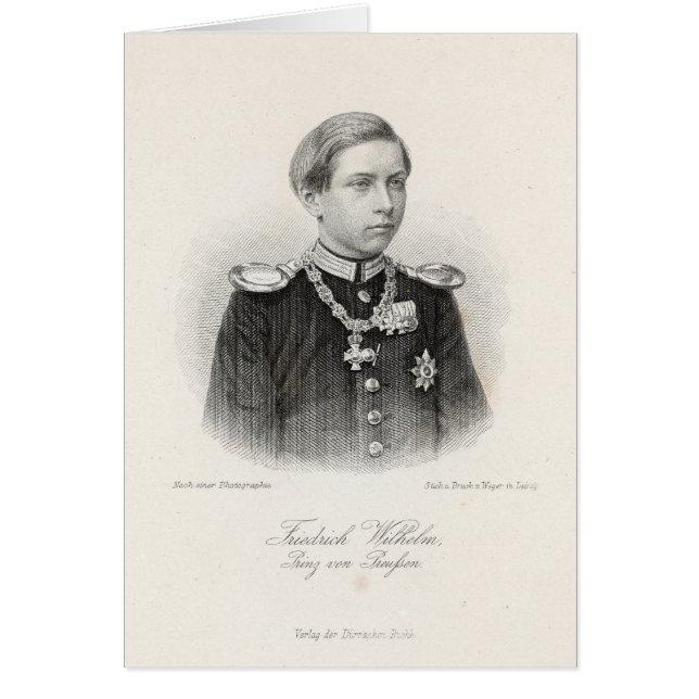 Friedrich Wilhelm, Prinz von Preussen (Vorne)