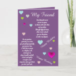 FRIEND BIRTHDAY CARD KARTE<br><div class="desc">für den lass deiner Freundin wissen,  wie viel du von ihnen denkst und wie sie bei ihrem Geburtstag in deinen Gedanken sind</div>