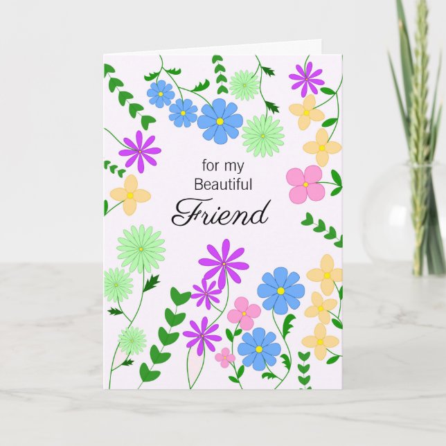 Friend Birthday Card Karte (Vorderseite)
