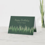 Friend Birthday Nature Therapy Forest Wilderness Karte<br><div class="desc">Birthday Nature Therapy Inspiration Zitat Shinrin-yoku bedeutet, in der Waldatmosphäre zu baden oder den Wald durch unsere Sinne zu nehmen. Im Grunde nur in Anwesenheit von Bäumen zu sein, wurde 1982 Teil eines nationalen Programms für öffentliche Gesundheit in Japan, ist zu einem Eckpfeiler der vorbeugenden Gesundheitsversorgung und Heilung in der...</div>