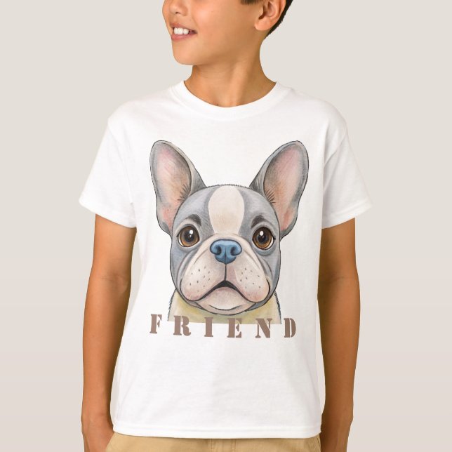 Friend Bulldog T-Shirt (Vorderseite)