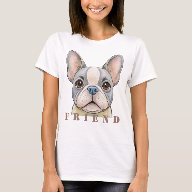 Friend Bulldog T-Shirt (Vorderseite)