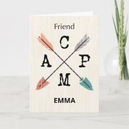 Friend Camp personalisieren Sie die Namenspfeile Karte