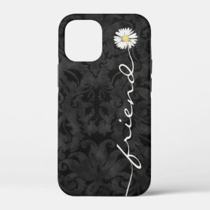 Friend Daisy auf Black Damask Case-Mate iPhone Cas Case-Mate iPhone Hülle