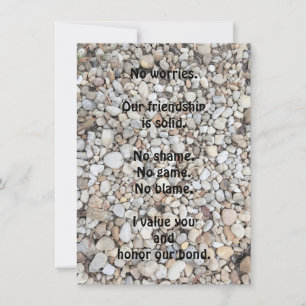 Friend Encouragement Carte de voeux plate