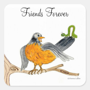 Friend Forever Robin Aufkleber