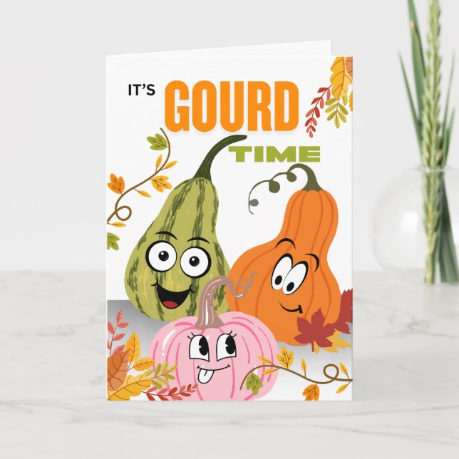 Friend Friendsgiving Gourd Vibrations Karte (Vorderseite)