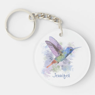 Friend Gift Art Whimsical Rufous Hummingbird Schlüsselanhänger