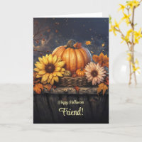 Friend Hübsch Happy Halloween mit Herbst-Blume