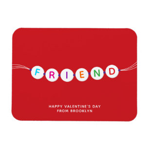 Friend niedlich Freundschaftsbracelet Roter Valent Magnet