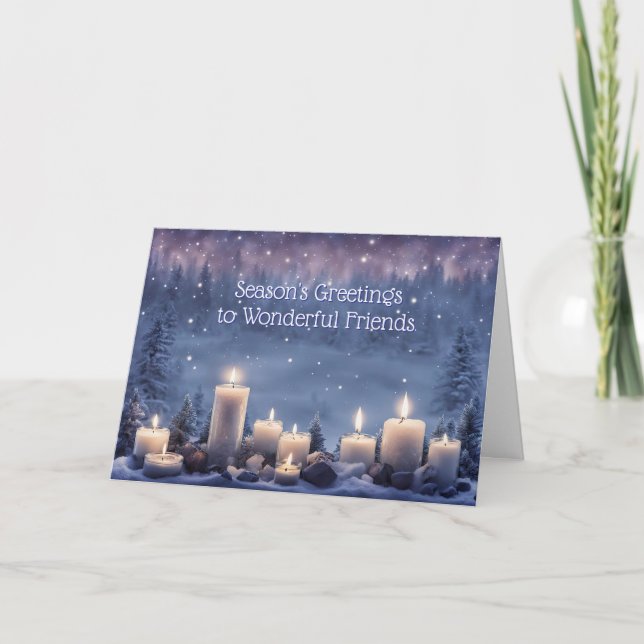 Friend or Friends Seasons Greeting Christmas  Karte (Vorderseite)