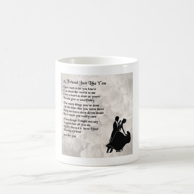 Friend Poem Tasse - Ballroom Dancers Design (Mittel)