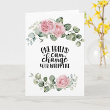 Friend Postcard, Friendship Zitat ästhetisch Blume