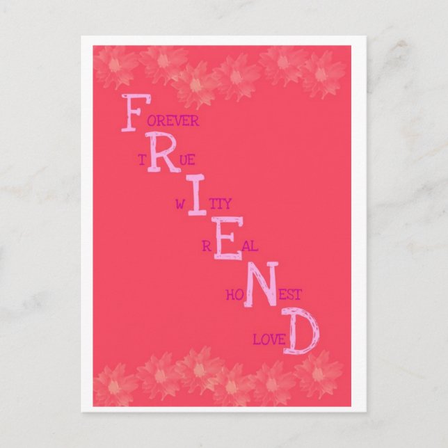 Friend Postcard Postkarte (Vorderseite)