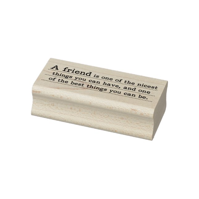 Friend Sentiment Rubber Art Briefmarke Gummistempel (Stempel)