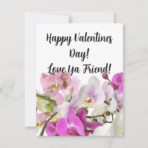 Friend Valentines Flat Note Card Mitteilungskarte