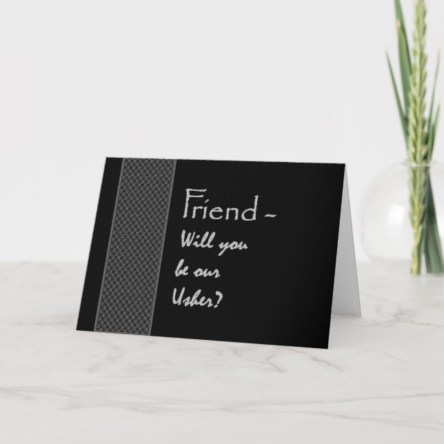 FRIEND werden Sie zu unserer Einladung zur Hochzei (Vorderseite)