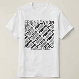 Friendcation stellen Ihren eigenen weißen T - T-Shirt