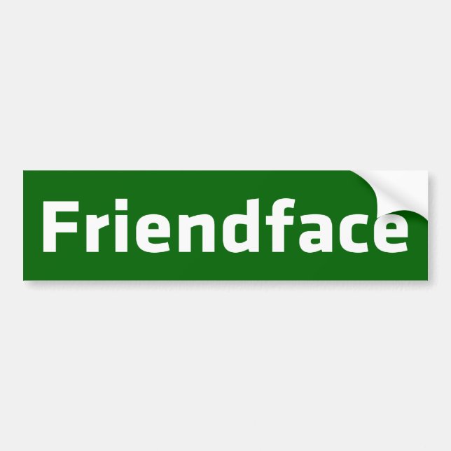 Friendface Autoaufkleber (Vorne)