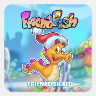FriendFish caricature autocollants de poisson
