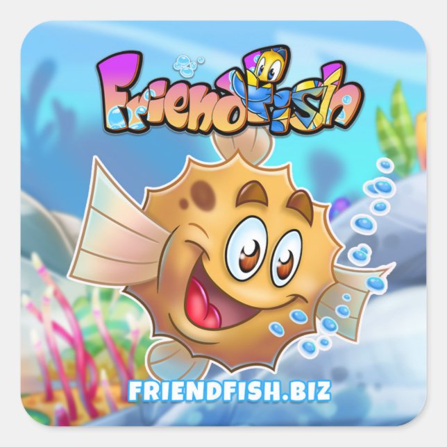 FriendFish caricature autocollants de poisson (Devant)