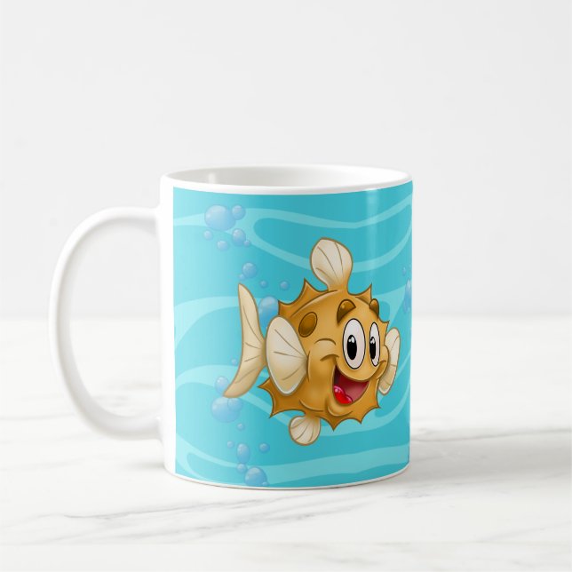 FriendFish Cartoon Kaffeetasse (Links)