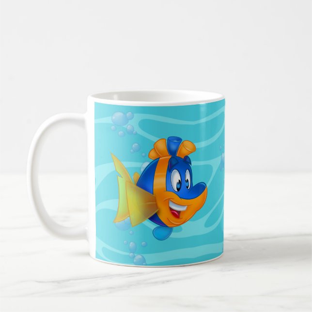 FriendFish Cartoon Kaffeetasse (Links)