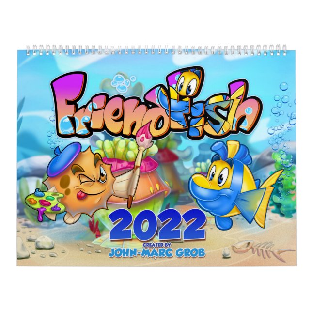FriendFish Cartoon  Kalender (Titelbild)