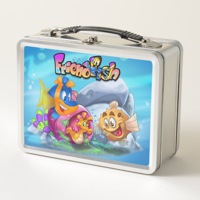 FriendFish Cartoon lunchbox (Vorderseite)