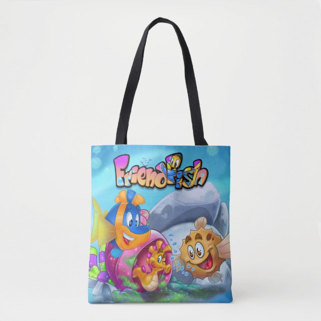FriendFish Cartoon Tasche (Vorderseite)