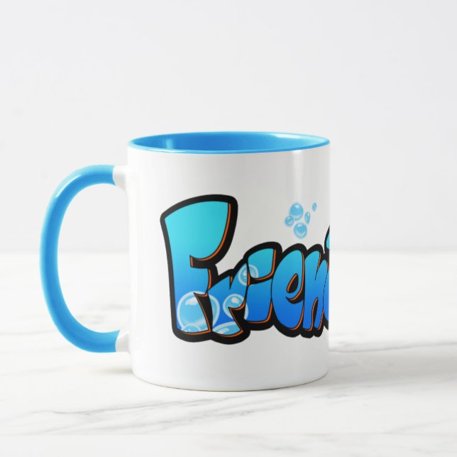 FriendFish Cartoon Tasse (Links)