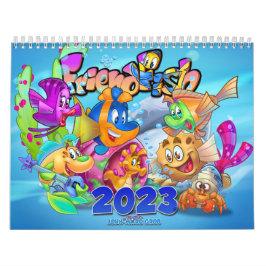FriendFish dessin animé poisson Calendrier 2023
