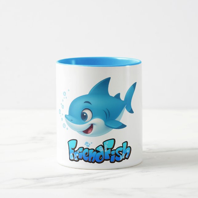 🐠 FriendFish Mug Series – Cute, Colorful Tasse (Zentrum)