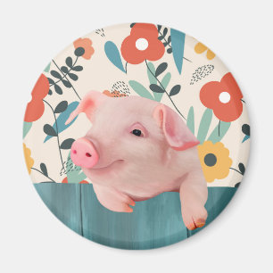 Friendly Baby Pig Niedliches Baby Magnet