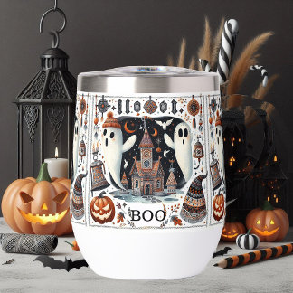 Friendly Boo Halloween Ghost Modernes Skript Spook
