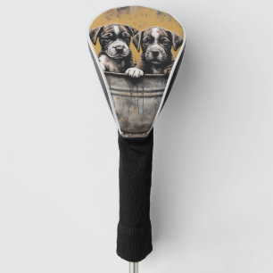 Friendly Boxer Puppy Dogs 001 - Raimon Paladino Golf Headcover