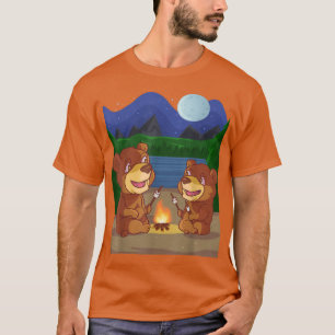 Friendly Brown Bear Gift for Fluffy Bear Lovers  T-Shirt