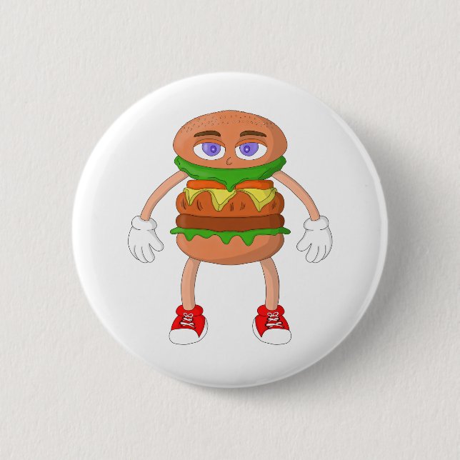 Friendly Burger Button (Vorderseite)