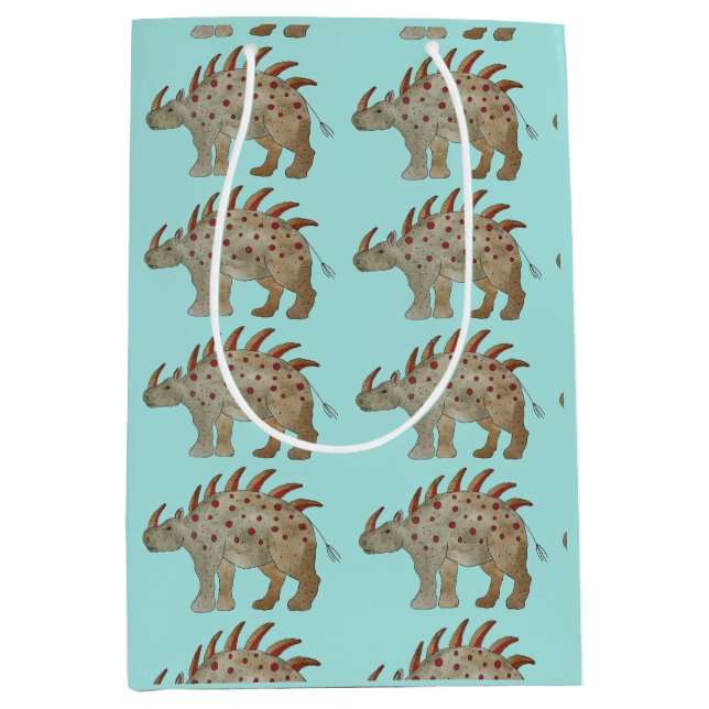 Friendly Dinosaur Mittlere Geschenktüte (Vorderseite)