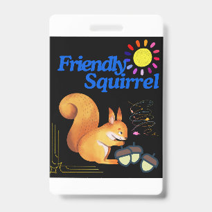 Friendly Eichhörnchen ist Ansammlung Nüsse Ausweis